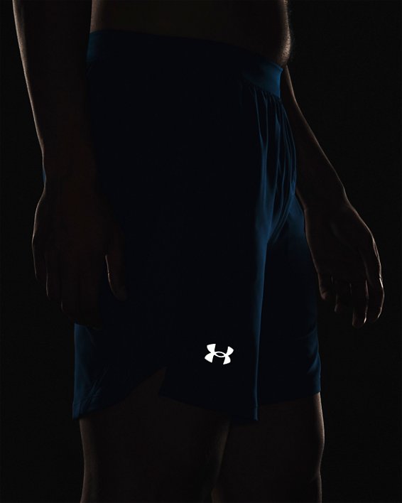 Shorts UA Launch Run 7" para Hombre, Blue, pdpMainDesktop image number 3